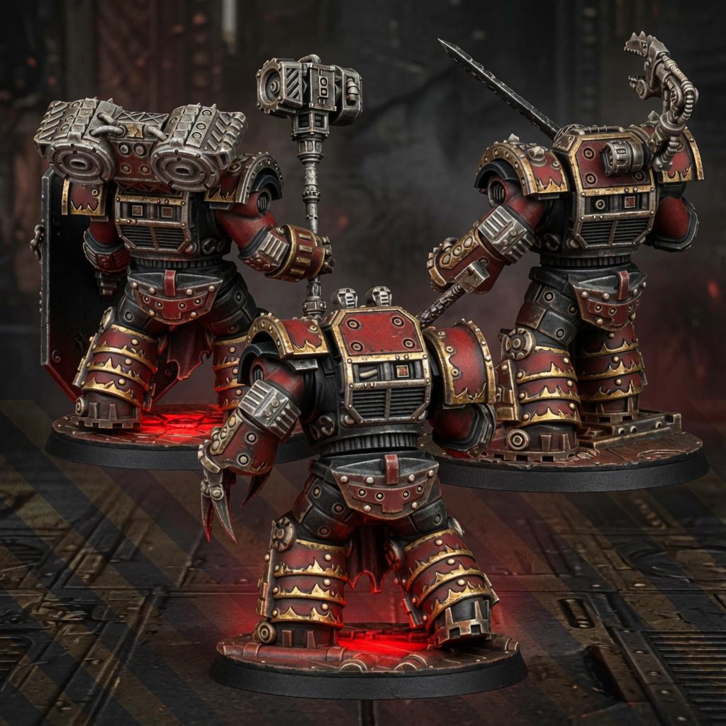 Heavy Metal Armor Brothers – Warhammer 40k Compatible Miniature, DakkaDakka – 3D printed 16K resin miniature – photo 2 of 6
