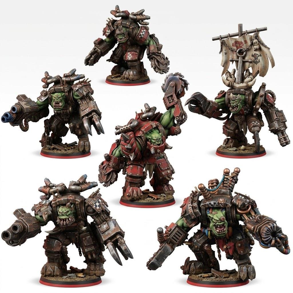 Ork Mega Armoured Bulorks – Ork Proxy, Wargame Exclusive – 3D printed 16K resin miniature – photo 2 of 12