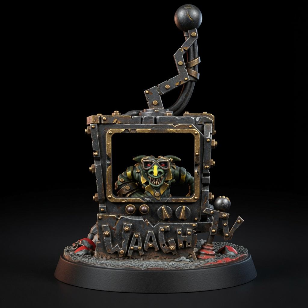 Ork Tv – Ork Proxy, Wargame Exclusive – 3D printed 16K resin miniature – main photo