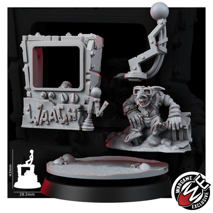 Ork Tv – Ork Proxy, Wargame Exclusive – 3D printed 16K resin miniature – photo 4 of 5