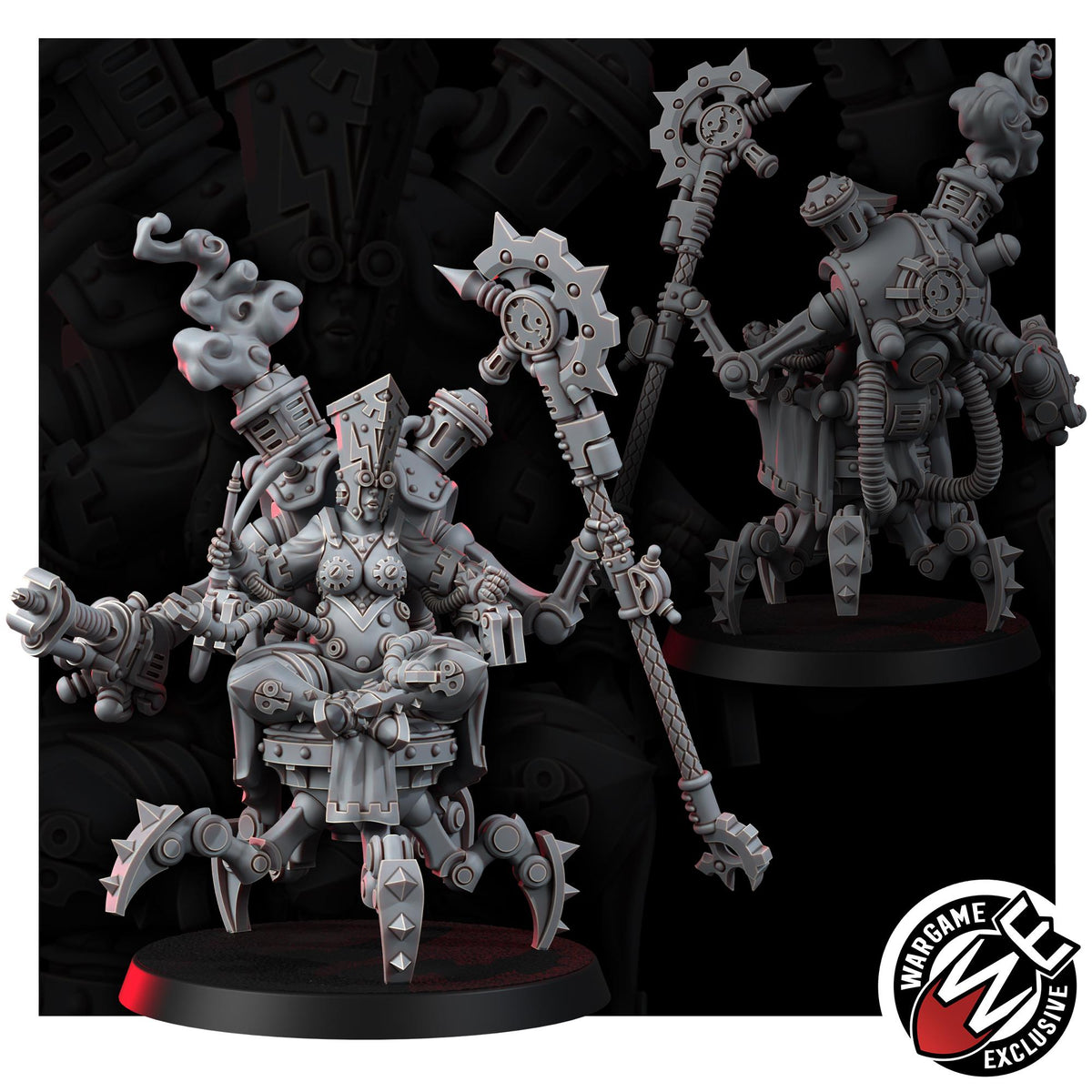 Mechanic Adept Domina – Adeptus Mechanicus Proxy, Wargame Exclusive – 3D printed 16K resin miniature – photo 4 of 6