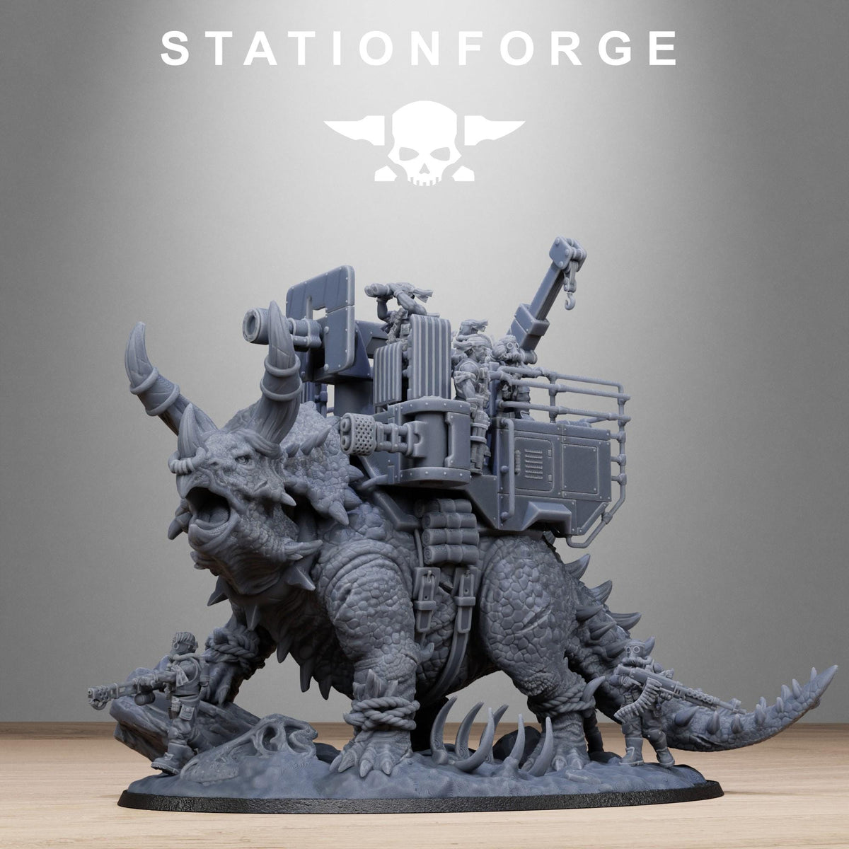 Grimguard Jungle Fighters Triceratank – Astra Militarum Proxy
