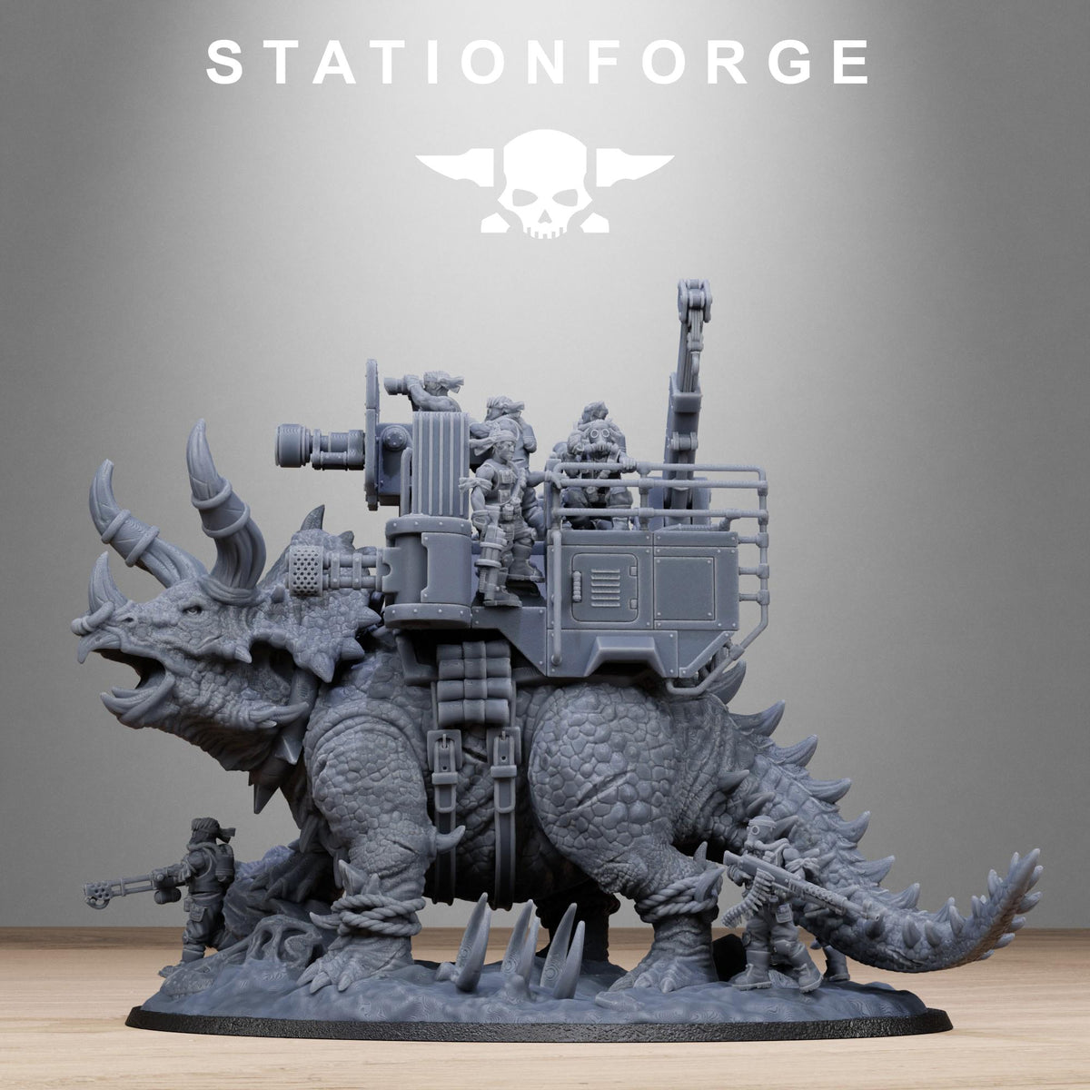 Grimguard Jungle Fighters Triceratank – Astra Militarum Proxy