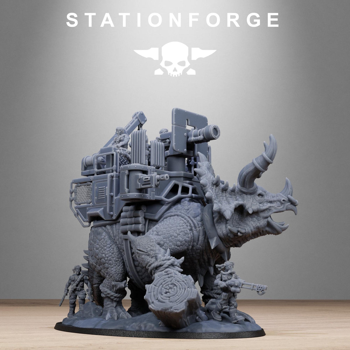 Grimguard Jungle Fighters Triceratank – Astra Militarum Proxy