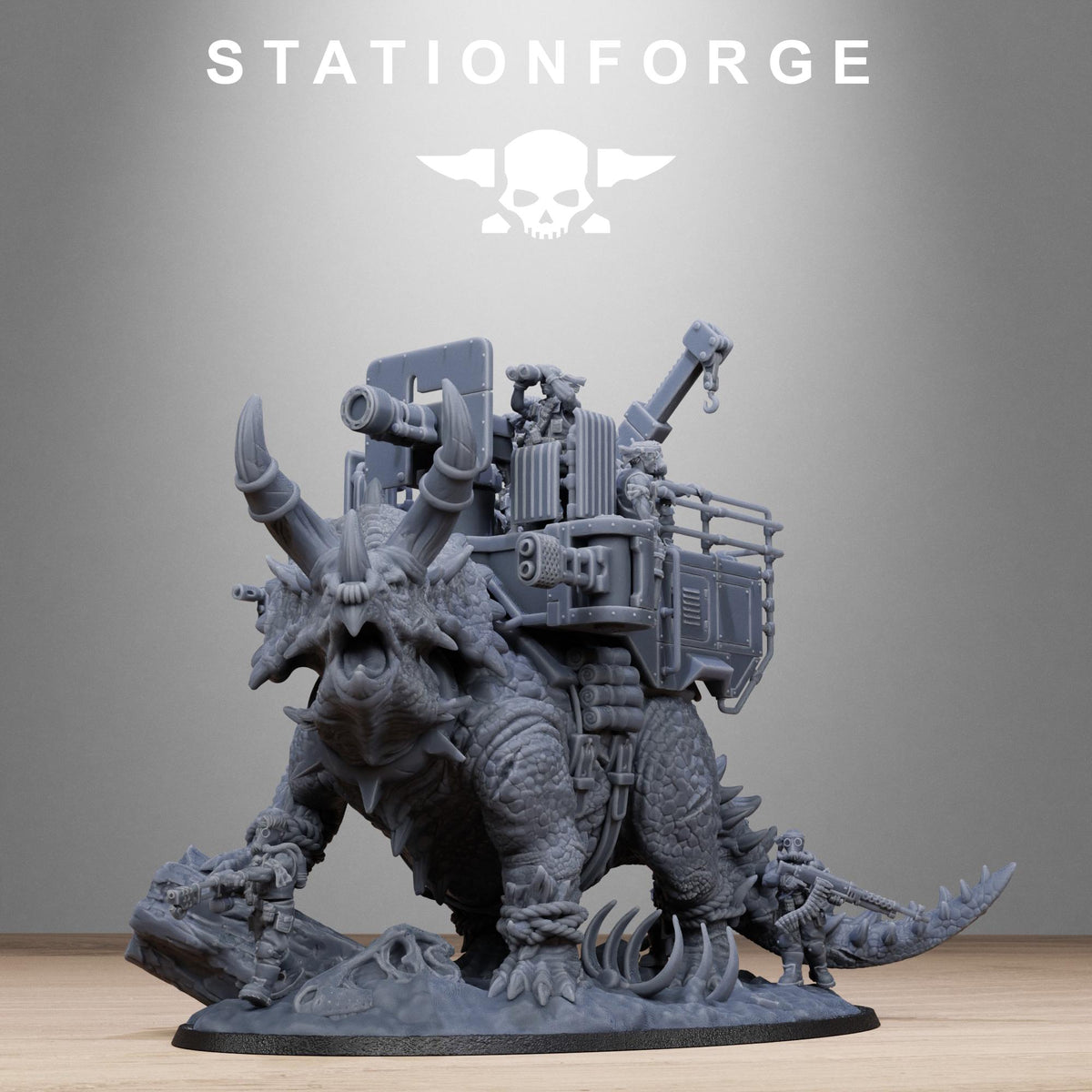 Grimguard Jungle Fighters Triceratank – Astra Militarum Proxy