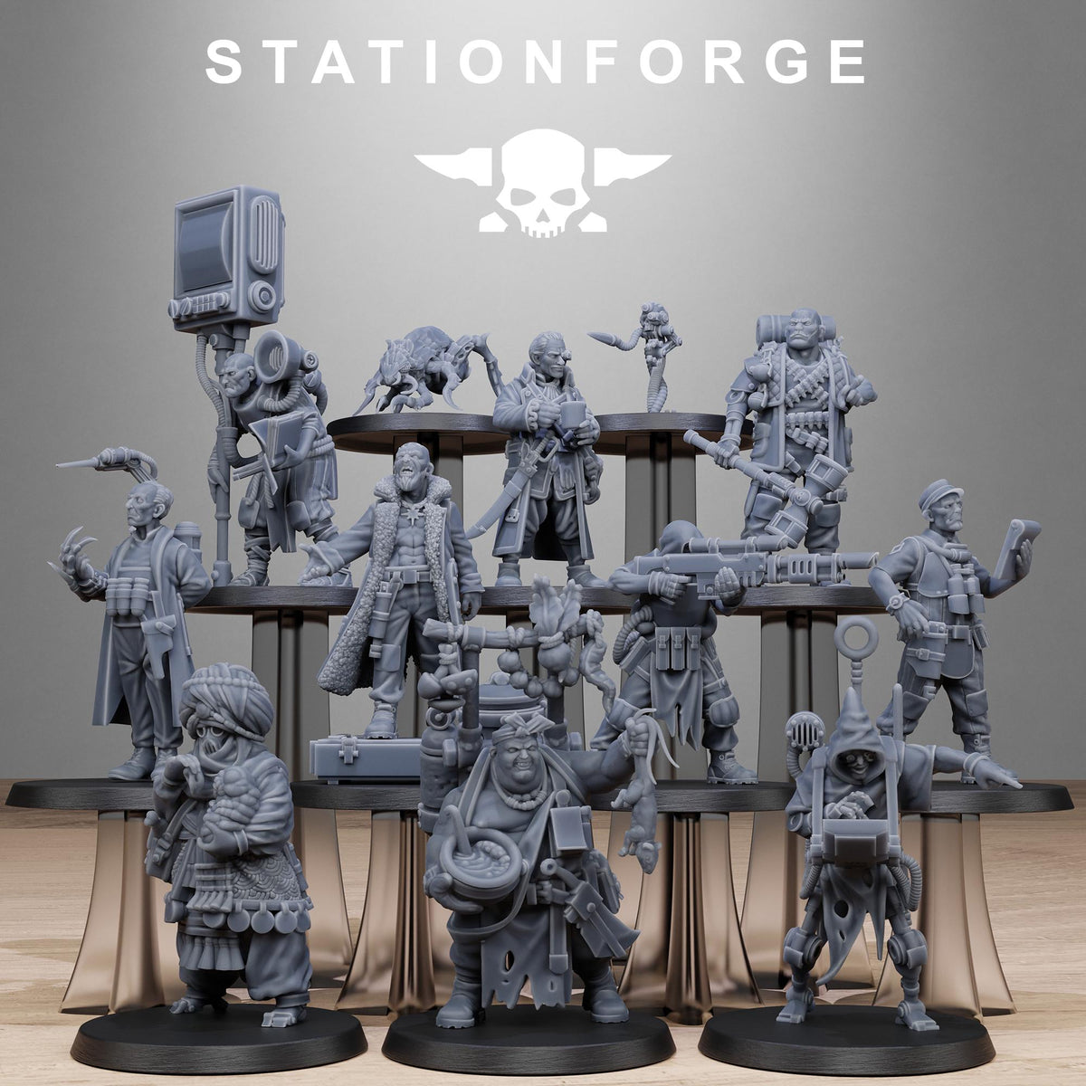 Grimcorp Scrap Operatives – Warhammer 40k Compatible Miniature