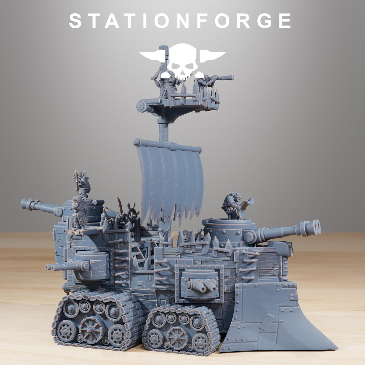 Gobs Short Pearl Battle Ship – Warhammer 40k Compatible Miniature