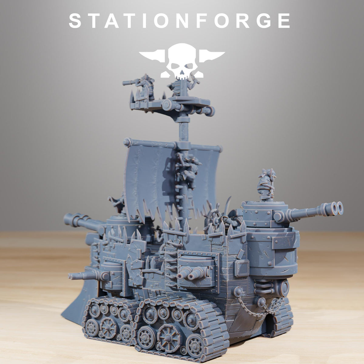Gobs Short Pearl Battle Ship – Warhammer 40k Compatible Miniature