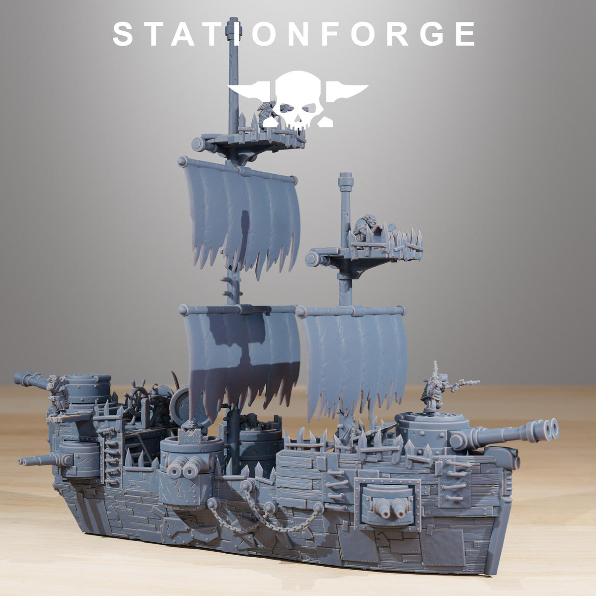 Gobs Pearl Battle Ship – Warhammer 40k Compatible Miniature