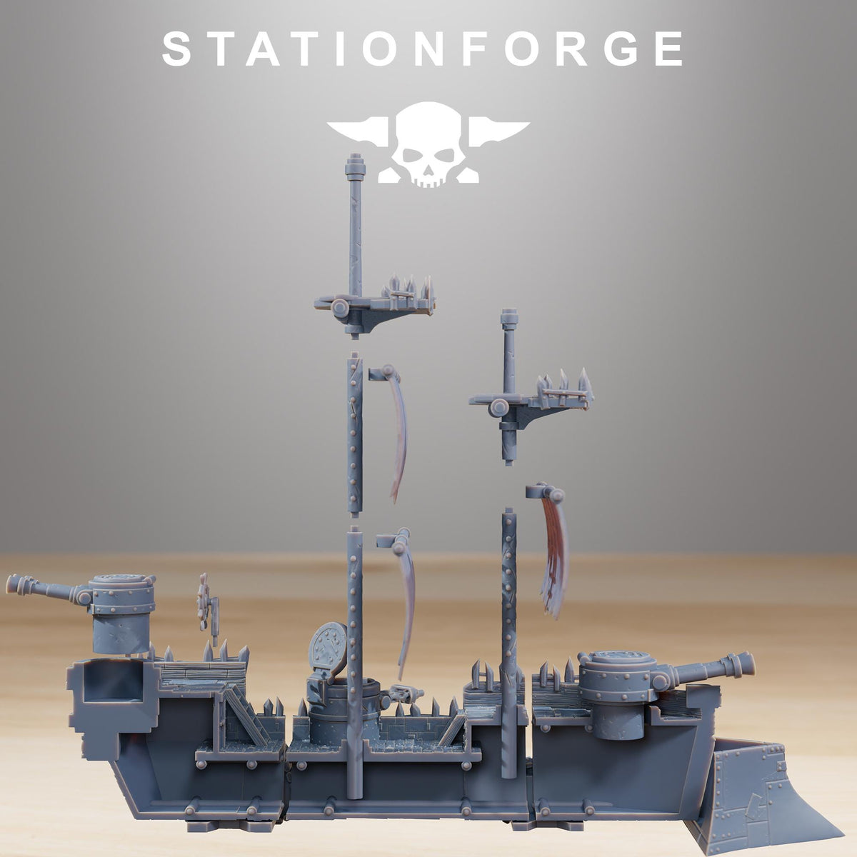 Gobs Pearl Battle Ship – Warhammer 40k Compatible Miniature