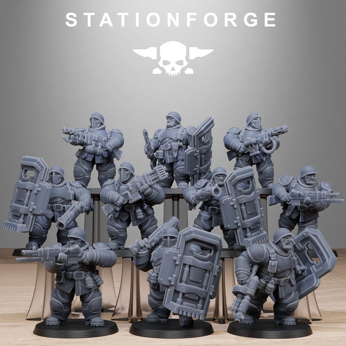 Freeguard Armored Mutants – Warhammer 40k Compatible Miniature