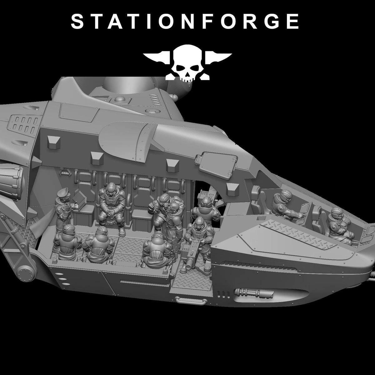 Vaskar Dropship – Warhammer 40k Compatible Miniature