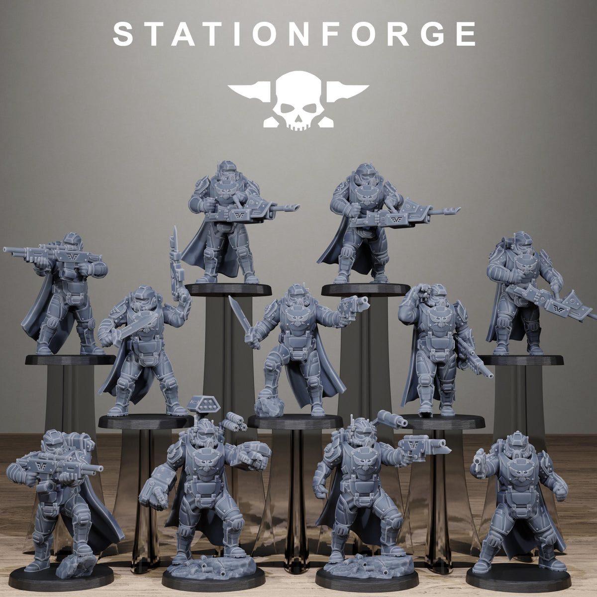 Vaskar Heavy Squad – Warhammer 40k Compatible Miniature