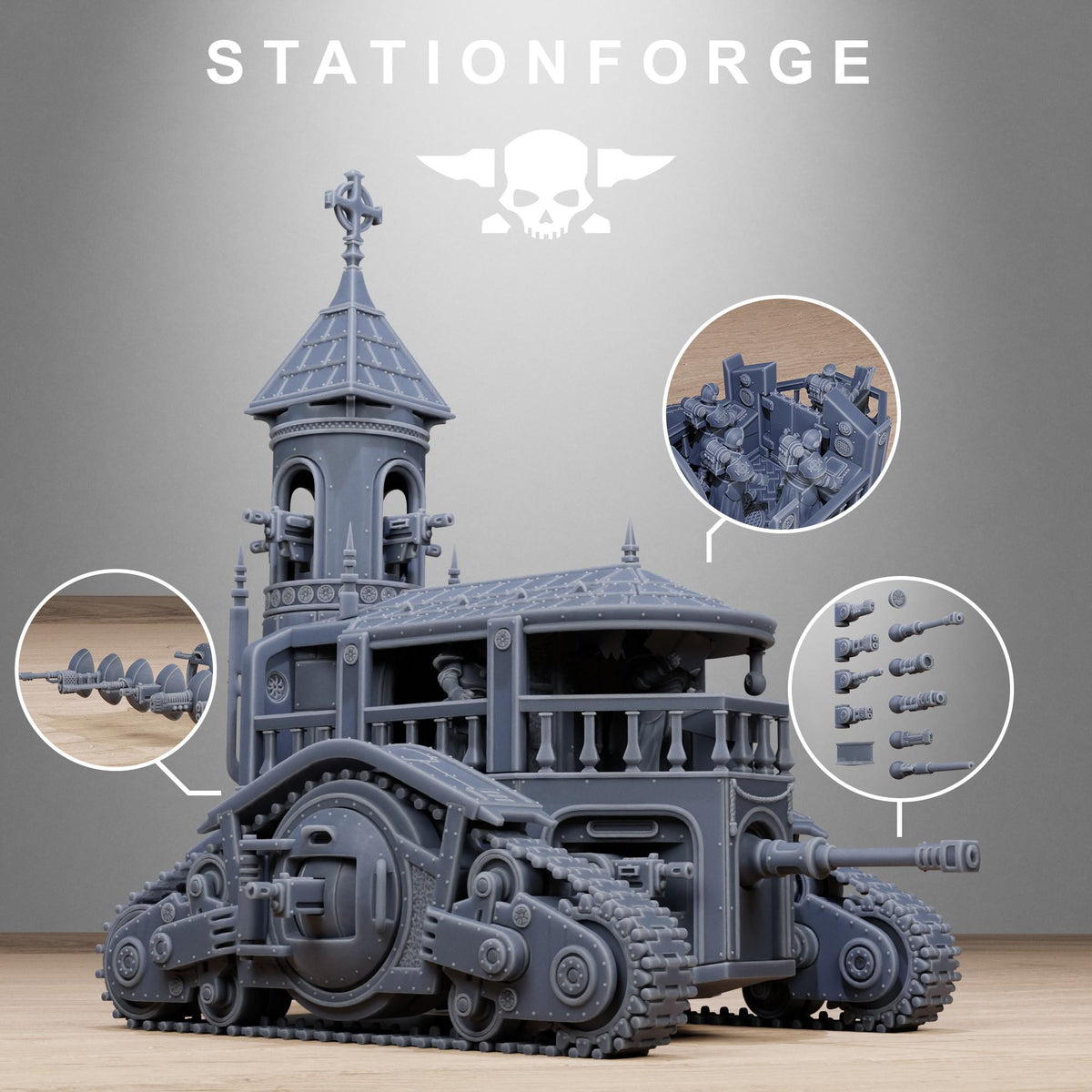 Vodalites Heavy Tank – Warhammer 40k Compatible Miniature