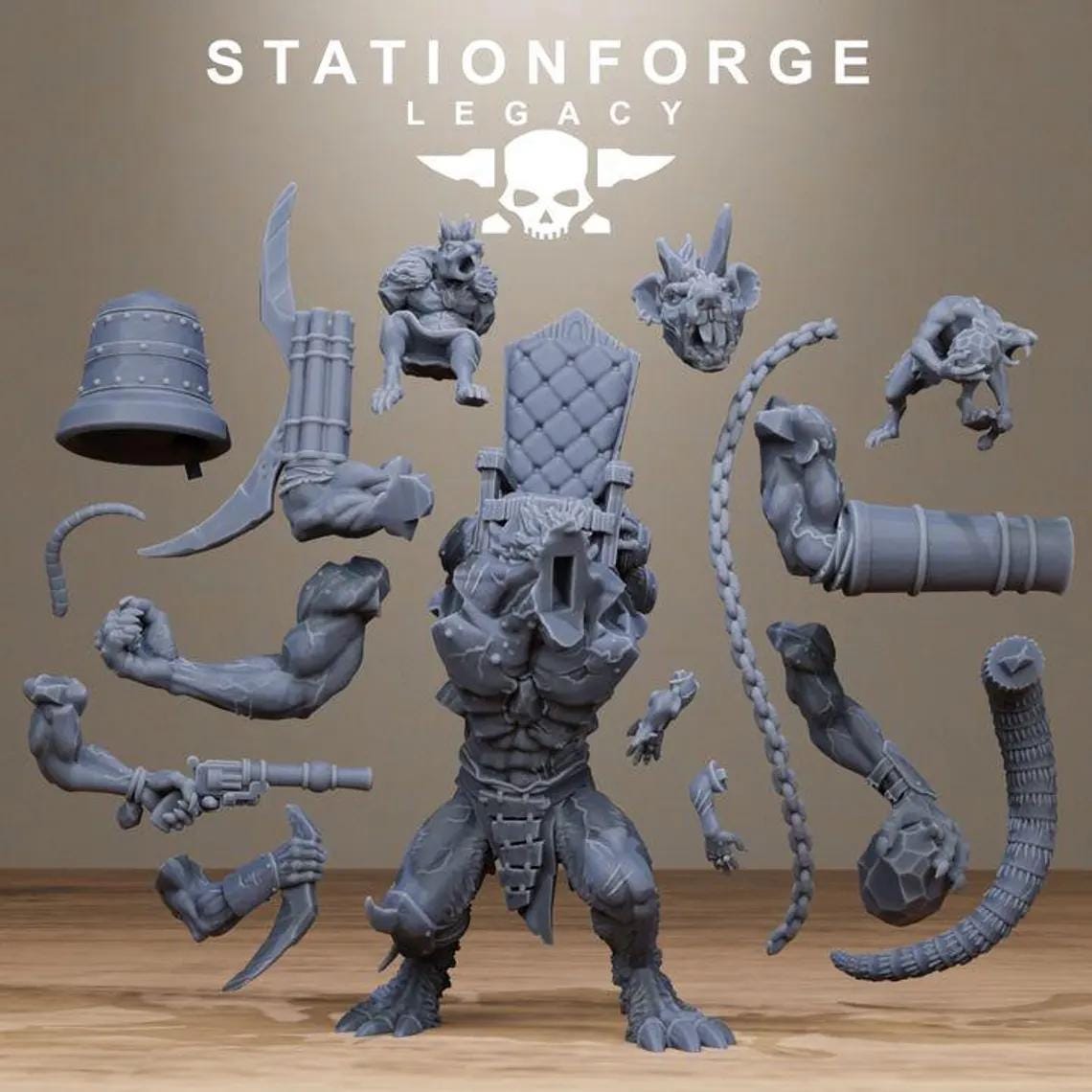 Rotfang Bell Rat – Warhammer 40k Compatible Miniature