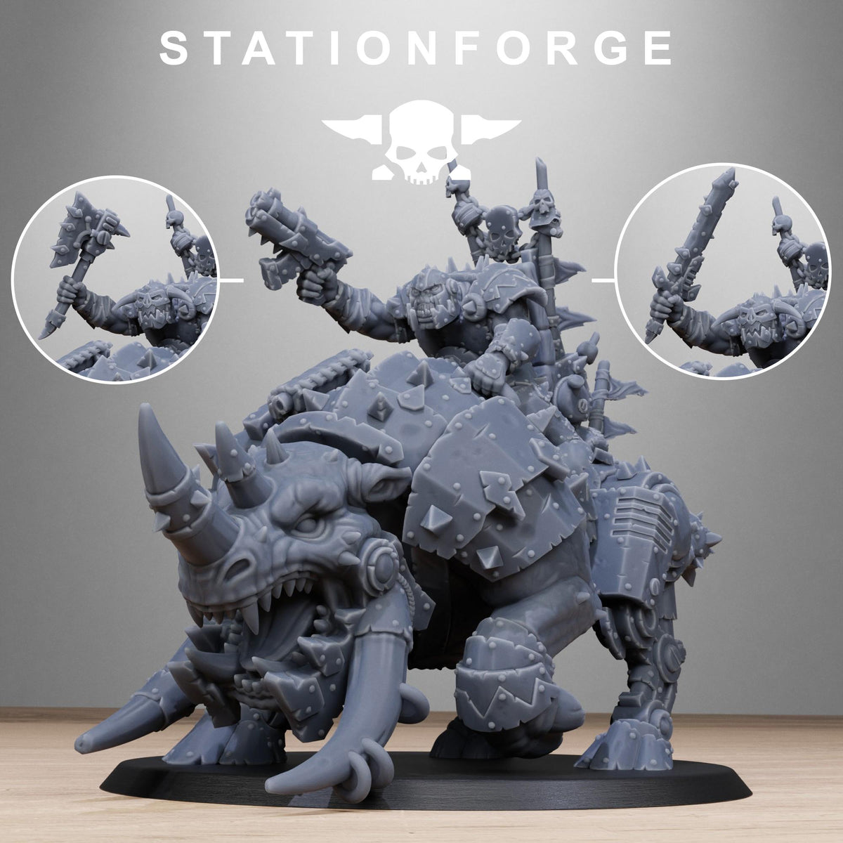 Ork Brast Rider Warlord – Ork Proxy