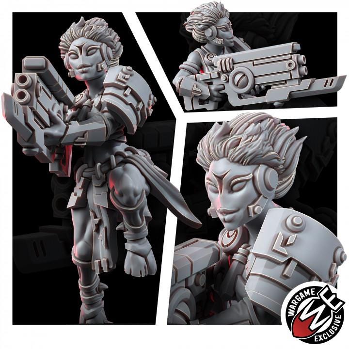Greater Good Strike Charger – T'au Empire Proxy, Wargame Exclusive – 3D printed 16K resin miniature – photo 4 of 5