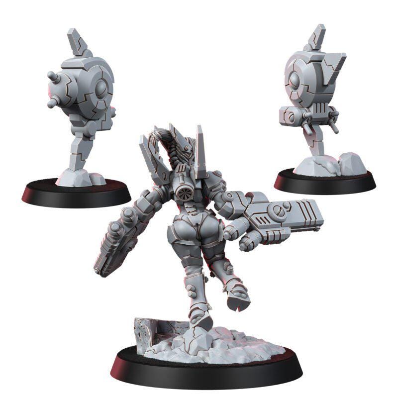 Greater Good Shadowmoon Comander – T'au Empire Proxy, Wargame Exclusive – 3D printed 16K resin miniature – photo 2 of 5