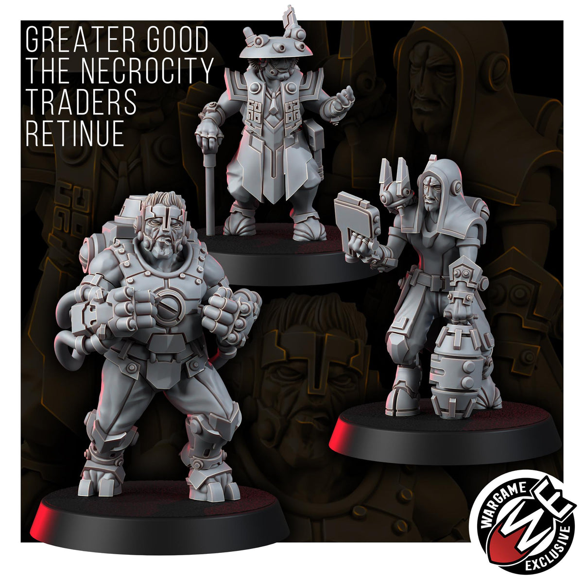 Greater Good The Necrocity Black Traders Retinue – T'au Empire Proxy, Wargame Exclusive – 16K resin miniature – photo 2 of 8