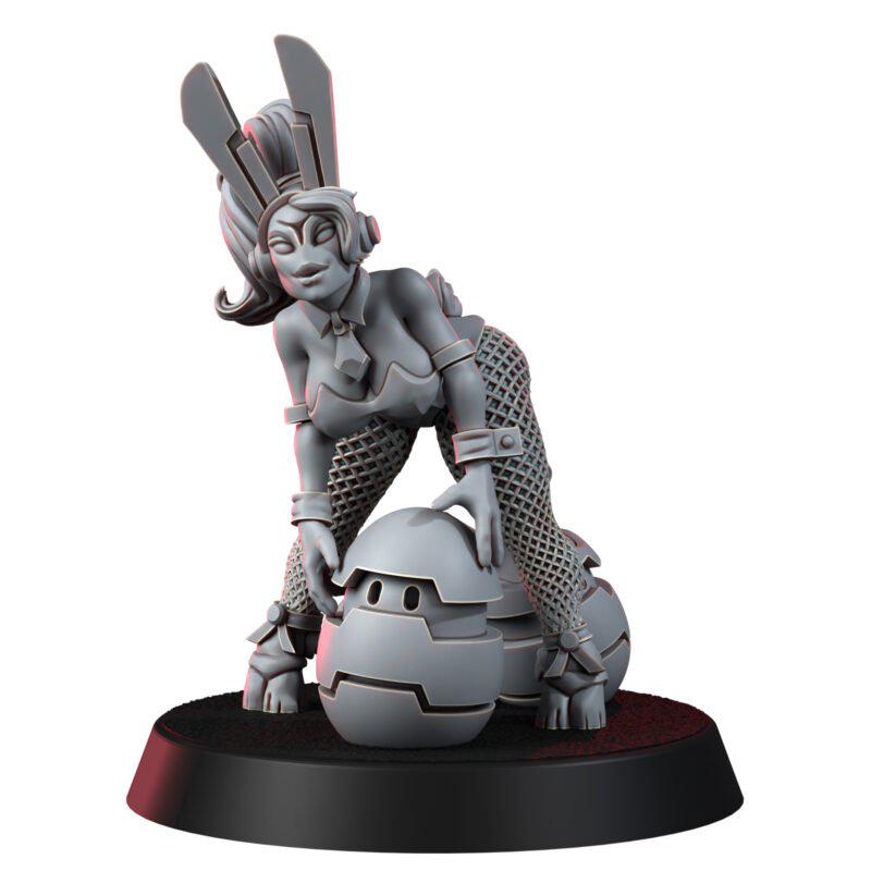 Greater Good Easter Bunny – T'au Empire Proxy, Wargame Exclusive – 3D printed 16K resin miniature – photo 4 of 7
