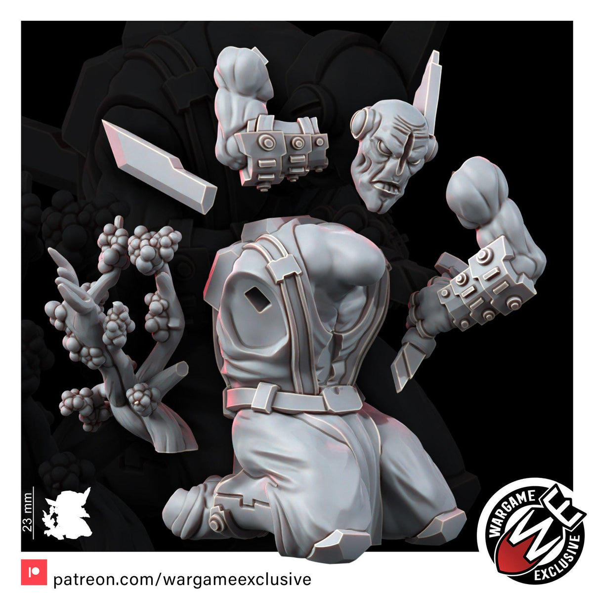 Greater Good Casualties – T'au Empire Proxy, Wargame Exclusive – 3D printed 16K resin miniature – photo 5 of 10