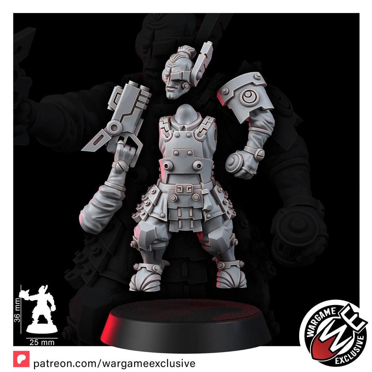 Greater Good Ashigaru Battle Fires T1 – T'au Empire Proxy, Wargame Exclusive – 3D printed 16K resin miniature – photo 6 of 10