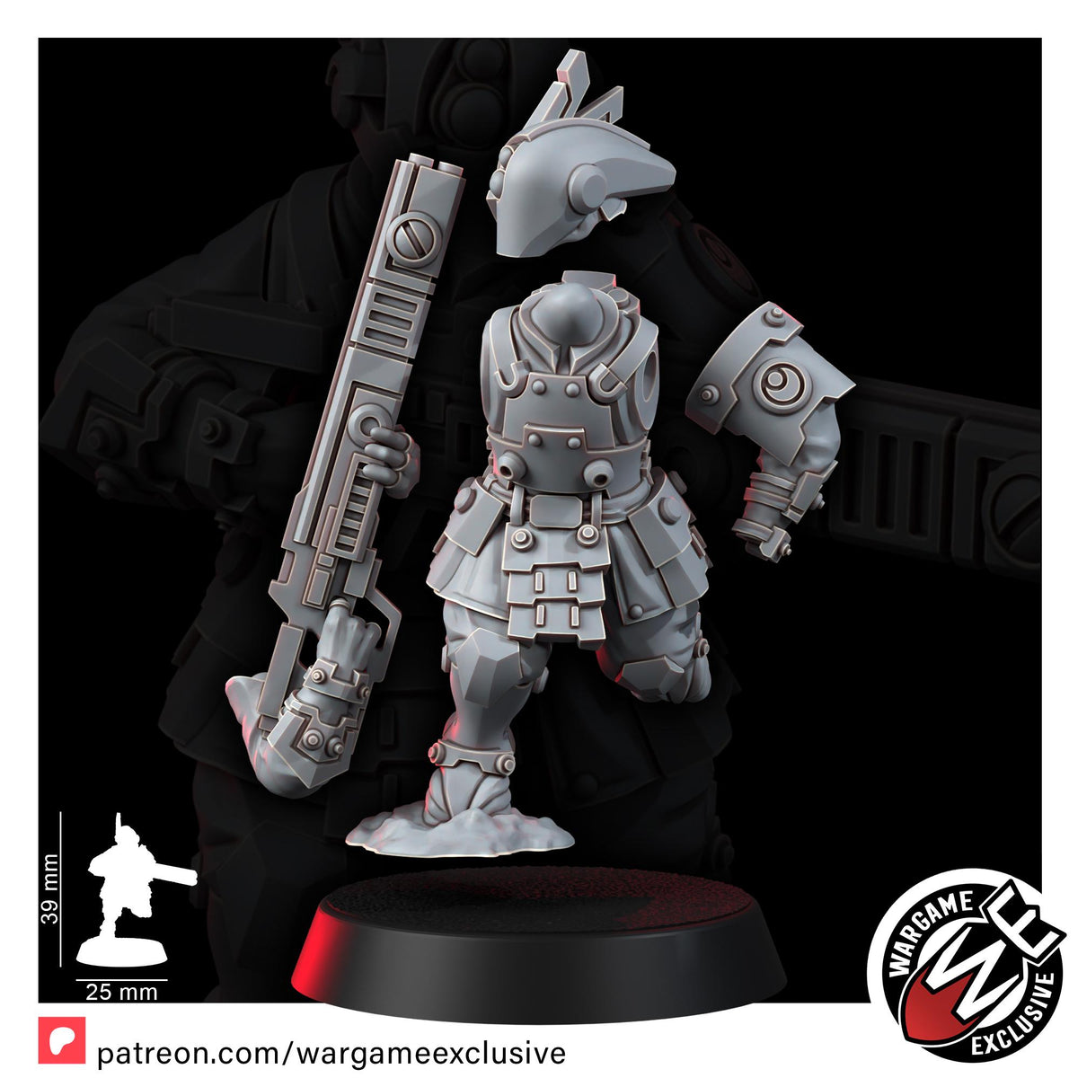 Greater Good Ashigaru Battle Fires T1 – T'au Empire Proxy, Wargame Exclusive – 16K resin miniature – photo 10 of 10
