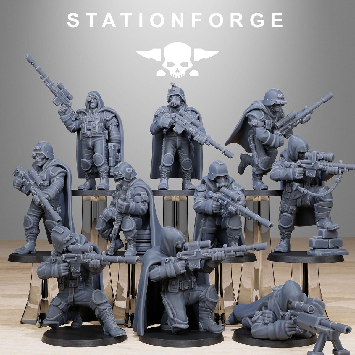 GrimGuard Snipers – Astra Militarum Proxy