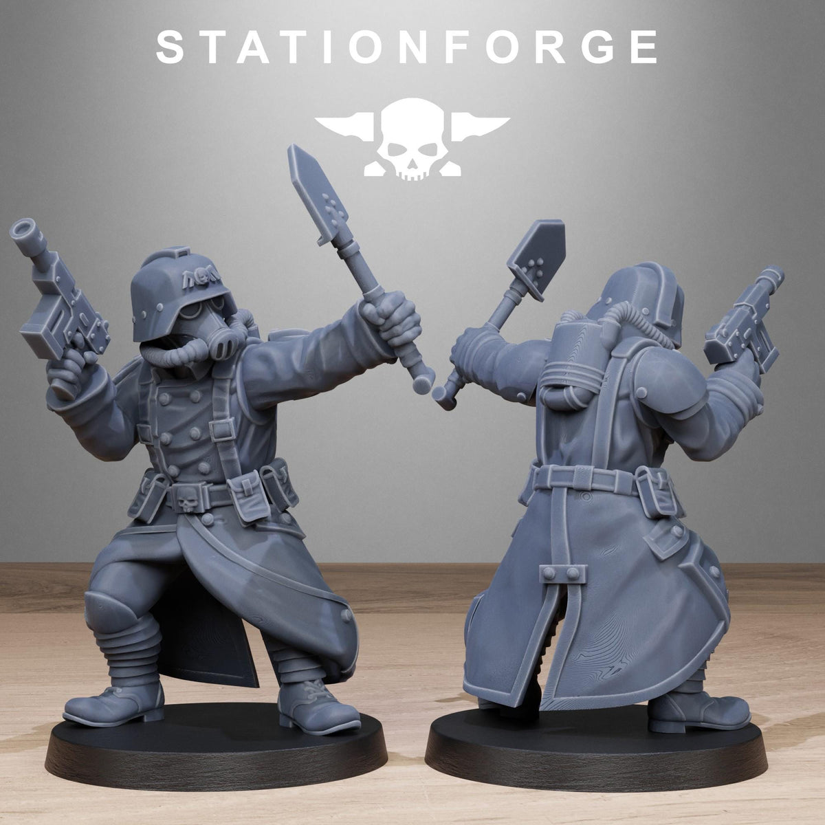 GrimGuard Shovel Fighters – Astra Militarum Proxy