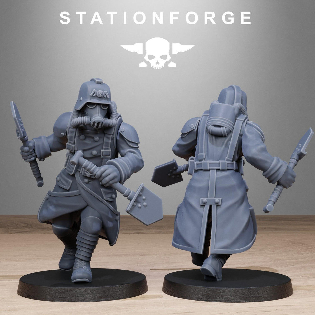 GrimGuard Shovel Fighters – Astra Militarum Proxy