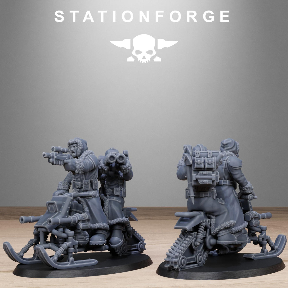 Grimguard Frostwatch Snowbikers – Astra Militarum Proxy