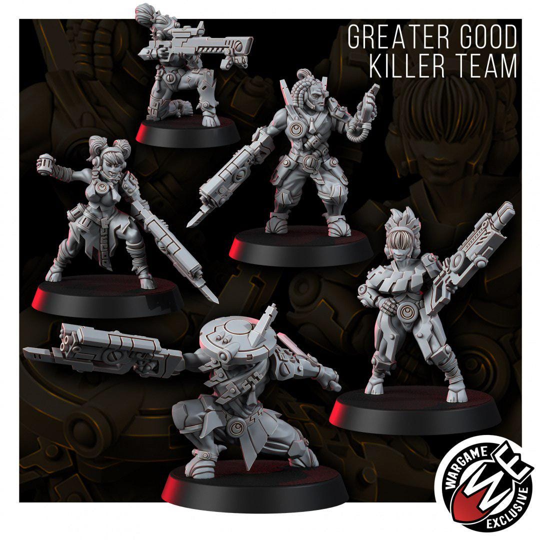 Greater Good Special Killer Team – T'au Empire Proxy, Wargame Exclusive – 3D printed 16K resin miniature – photo 2 of 2