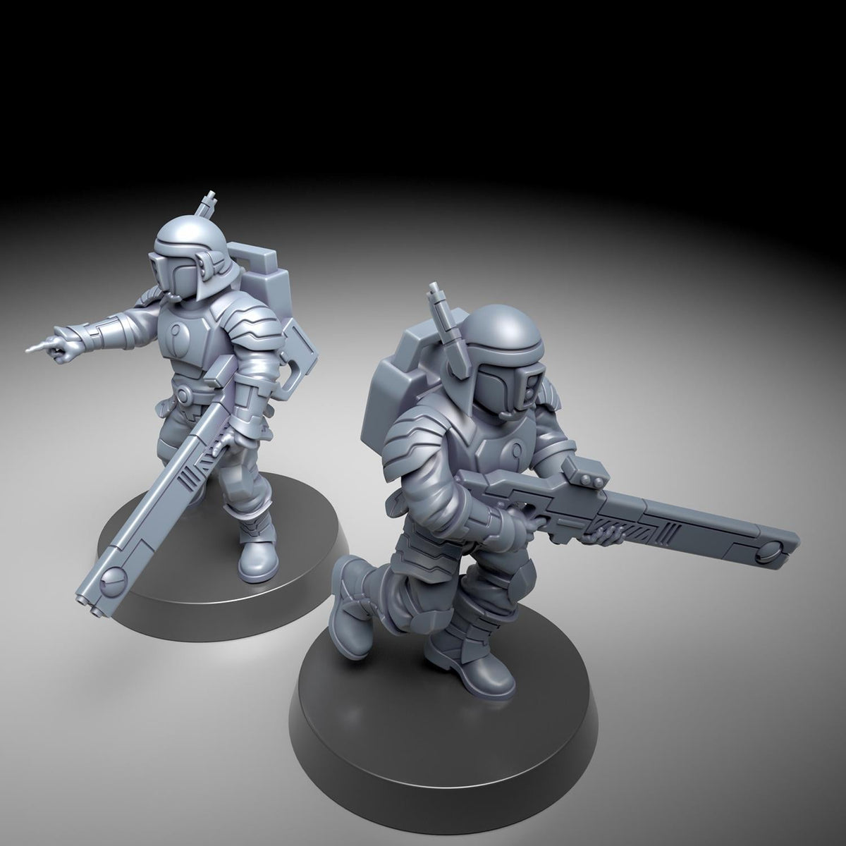 Greater Good Human Helpers – T'au Empire Proxy, Wargame Exclusive – 3D printed 16K resin miniature – photo 4 of 9