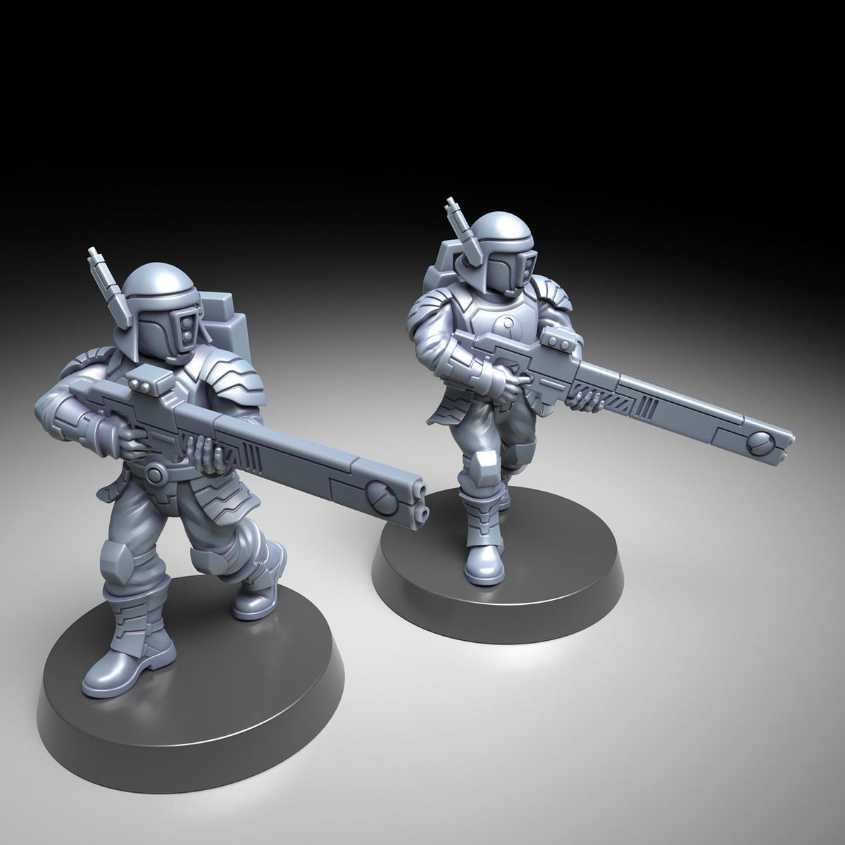 Greater Good Human Helpers – T'au Empire Proxy, Wargame Exclusive – 3D printed 16K resin miniature – photo 5 of 9