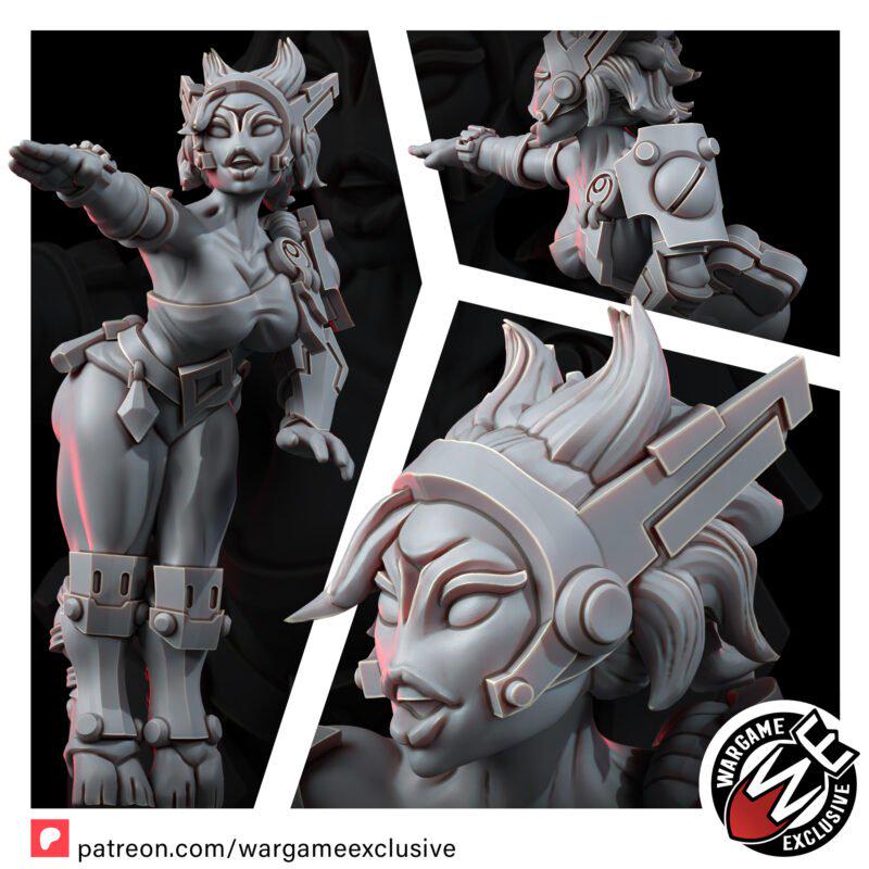 Greater Good Tank Commander – T'au Empire Proxy, Wargame Exclusive – 3D printed 16K resin miniature – photo 3 of 6