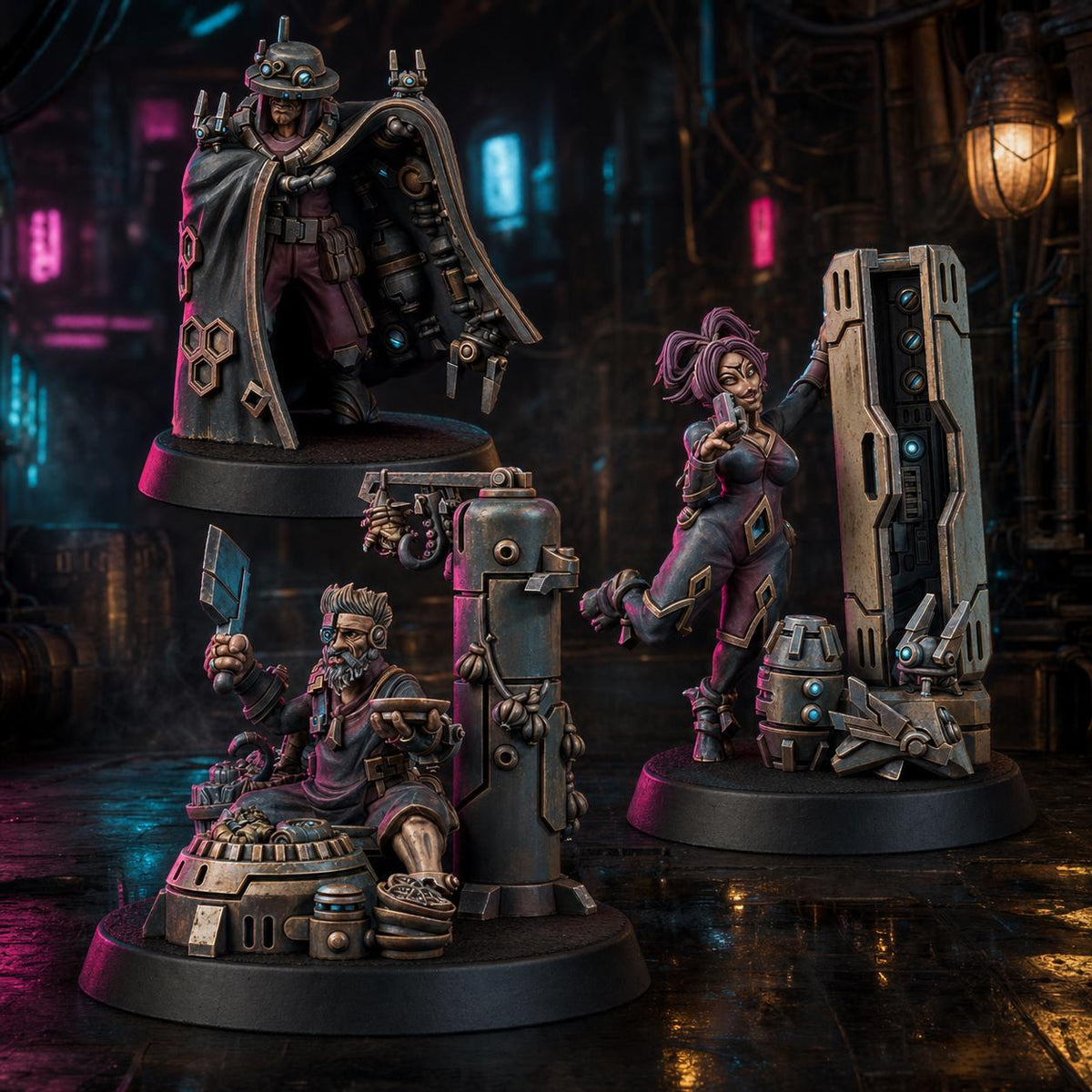 Greater Good The Necrocity Black Traders – T'au Empire Proxy, Wargame Exclusive – 3D printed 16K resin miniature – main photo