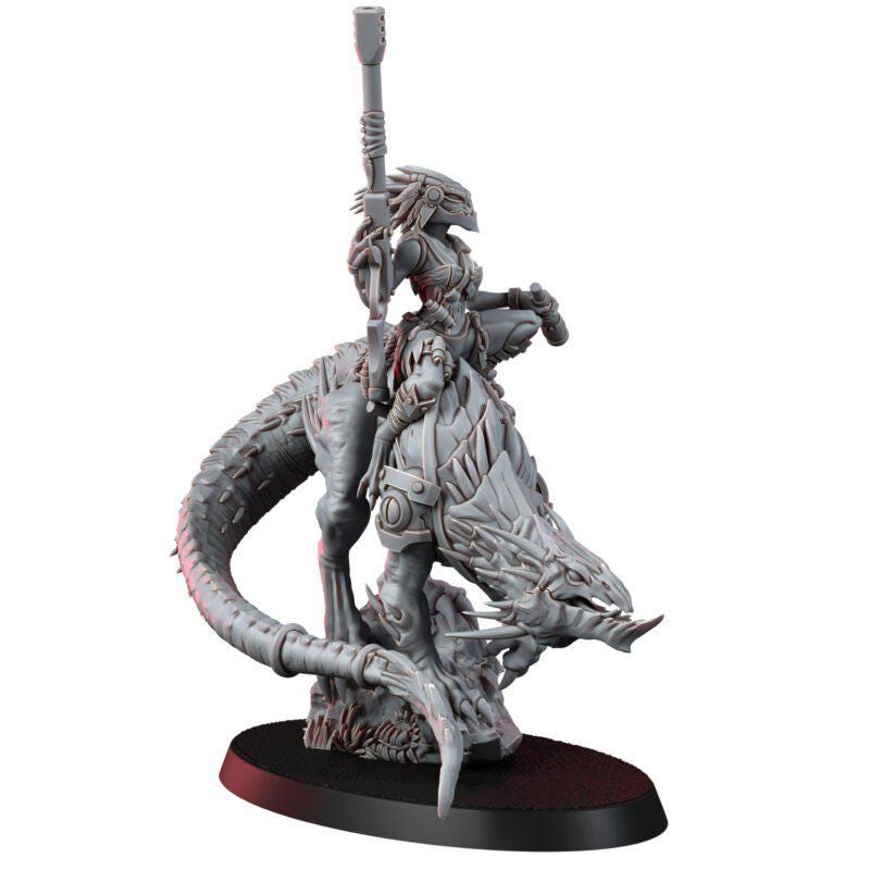 Greater Good Krooll Wild Rider – T'au Empire Proxy, Wargame Exclusive – 3D printed 16K resin miniature – photo 2 of 7