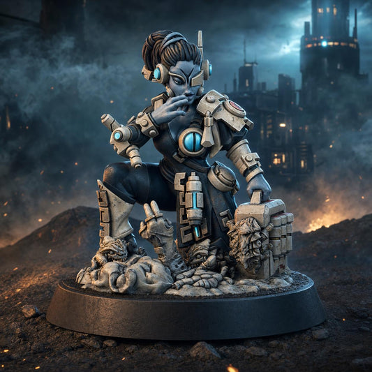 Greater Good Healer – T'au Empire Proxy, Wargame Exclusive – 3D printed 16K resin miniature – main photo