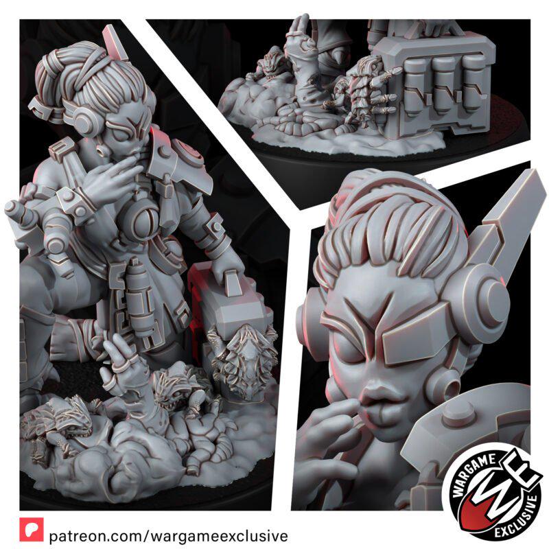 Greater Good Healer – T'au Empire Proxy, Wargame Exclusive – 3D printed 16K resin miniature – photo 3 of 9