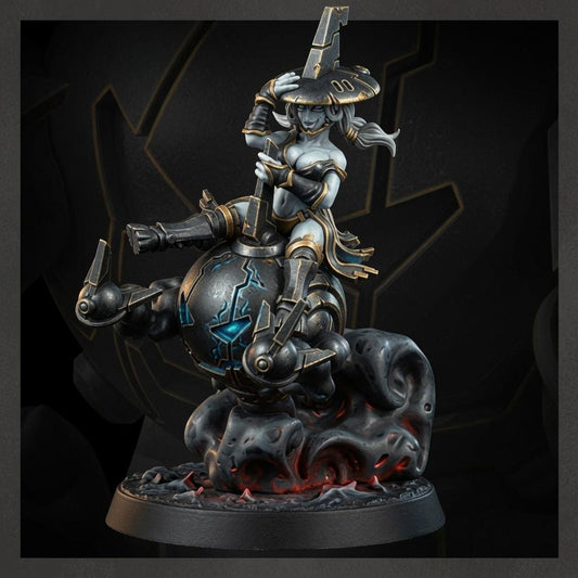Greater Good Drone Witch – T'au Empire Proxy, Wargame Exclusive – 3D printed 16K resin miniature – main photo