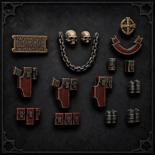 Pactum Aeternum Decor – Black Templars Compatible Bits, DakkaDakka – 3D printed 16K resin bits – main photo