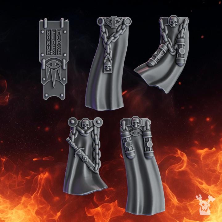 Pactum Aeternum Warden Belts – Black Templars Compatible Bits, DakkaDakka – 3D printed 16K resin bits – photo 2 of 2