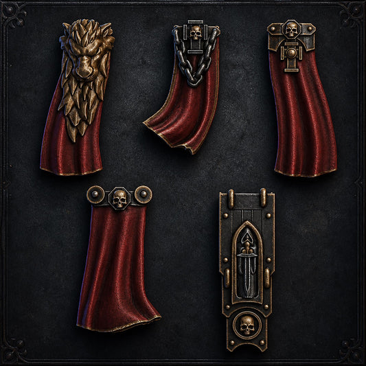 Pactum Aeternum Knight Belt Decor – Black Templars Compatible Bits, DakkaDakka – 3D printed 16K resin bits – main photo