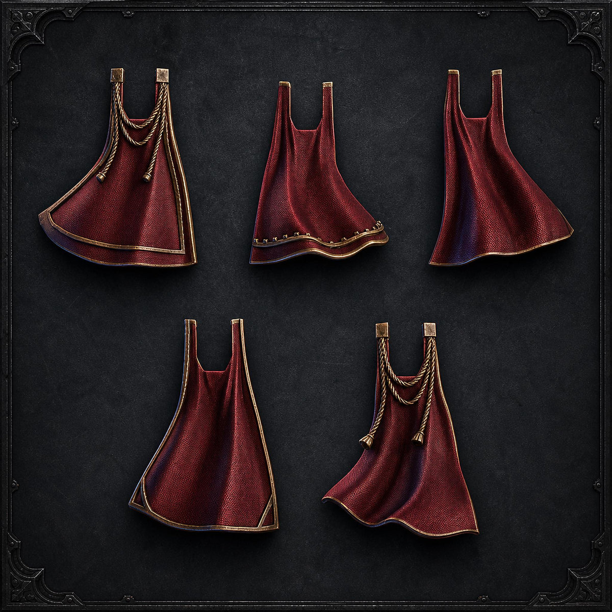 Pactum Aeternum Capes – Black Templars Compatible Bits, DakkaDakka – 3D printed 16K resin bits – main photo