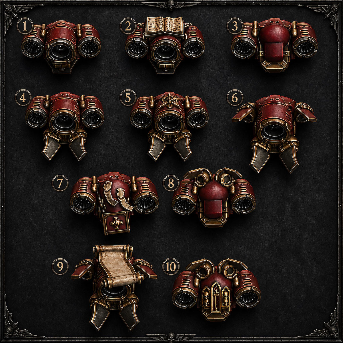 Pactum Aeternum Jetpacks – Black Templars Compatible Bits, DakkaDakka – 3D printed 16K resin bits – photo 3 of 3
