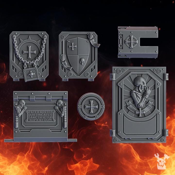 Pactum Aeternum Crusader APC – Black Templars Compatible Bits, DakkaDakka – 3D printed 16K resin bits – photo 2 of 2