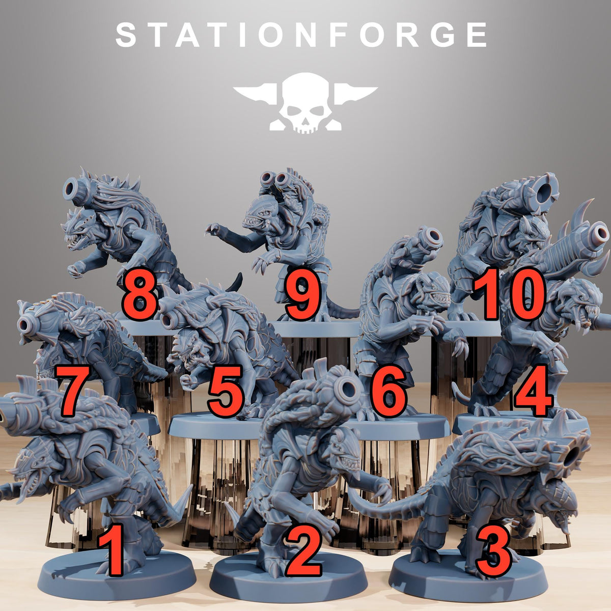 Xenarid Mortars – Warhammer 40k Compatible Miniature