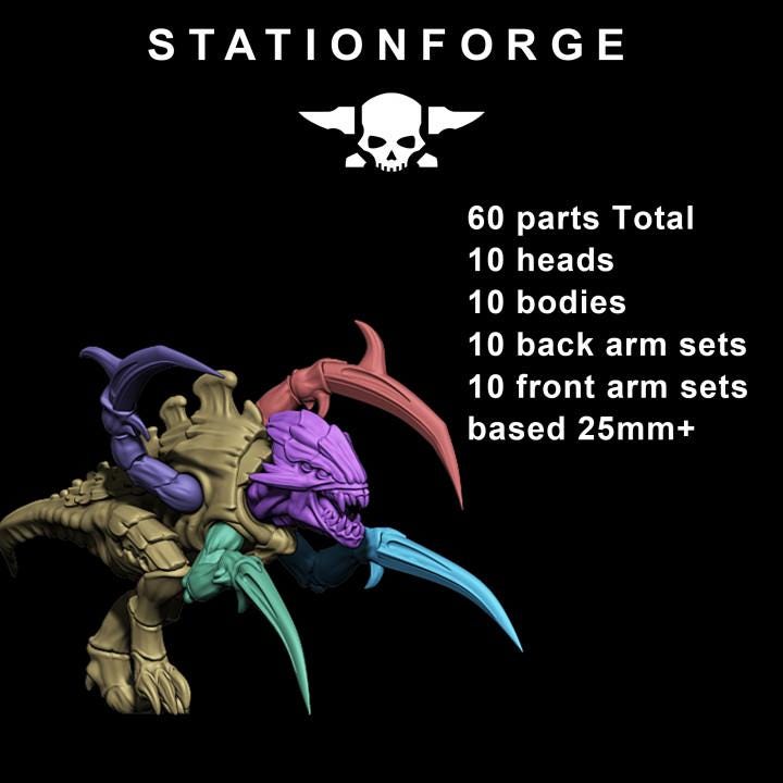 Xenarid Infantry Melee Unit – Warhammer 40k Compatible Miniature