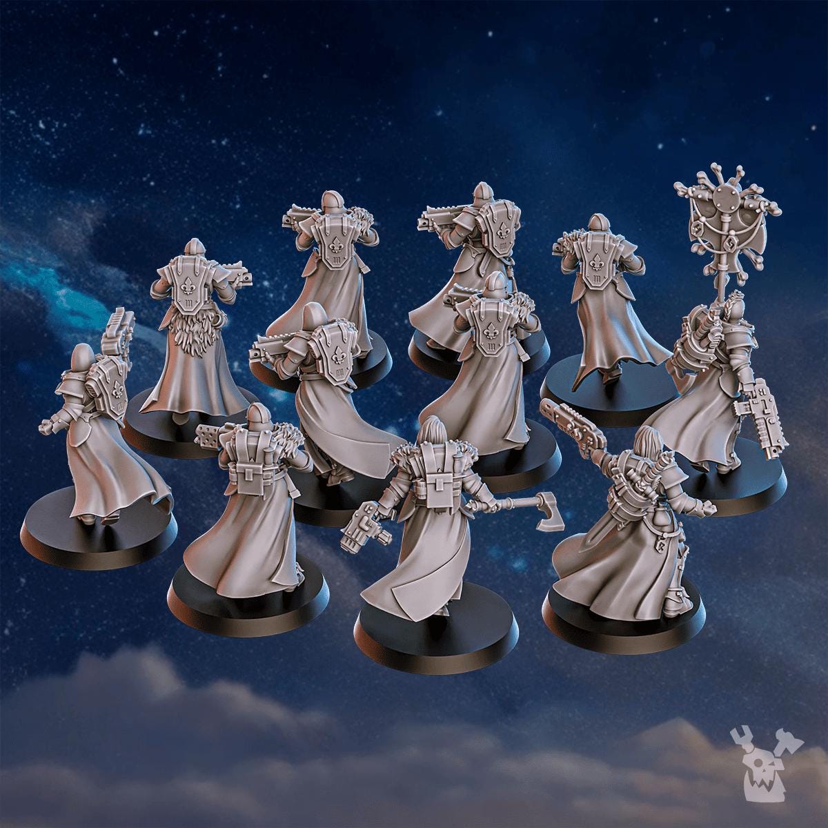 White Fangs Hunters Squad x20 – Warhammer 40k Compatible Miniature, DakkaDakka – 16K resin miniature – photo 7 of 10