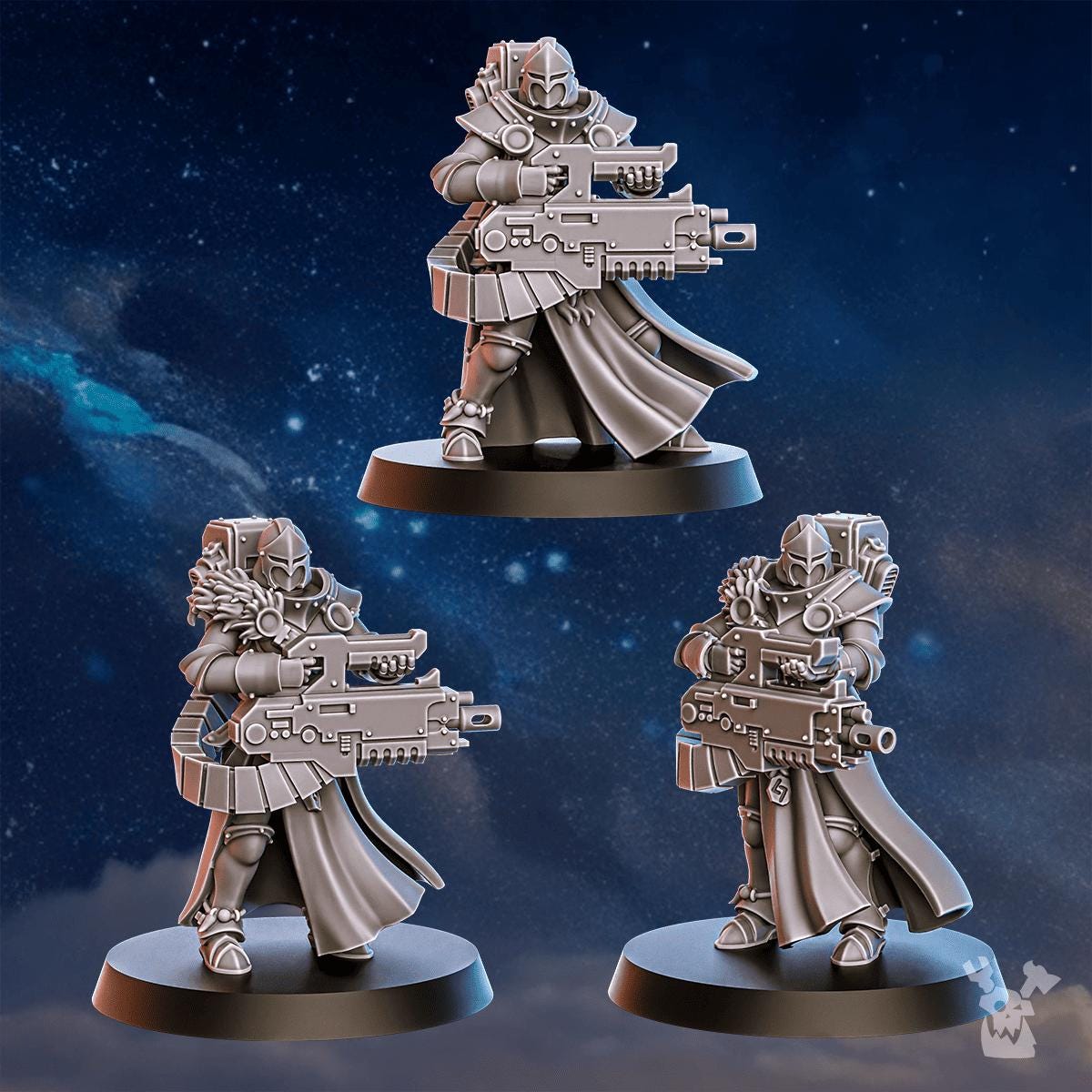 White Fangs Hunters Squad x20 – Warhammer 40k Compatible Miniature, DakkaDakka – 16K resin miniature – photo 8 of 10